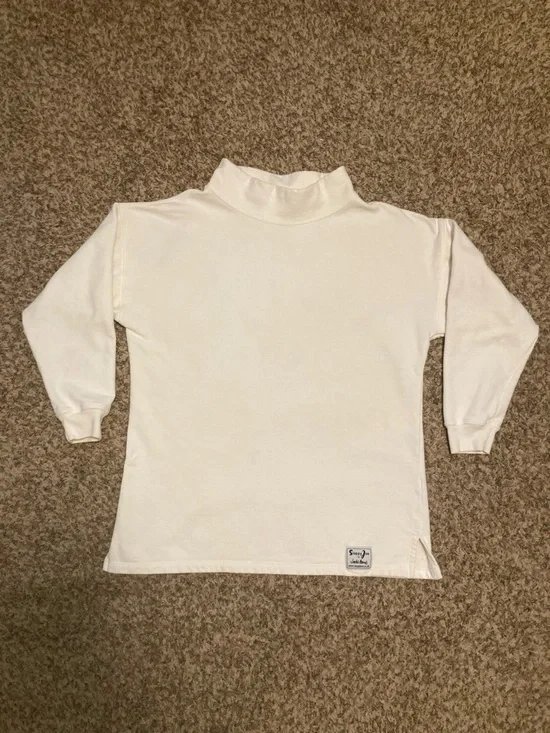 Sloppy Joe UK 100% Organic Cotton High Neck Sweatshirt, Sz 3 L/XL Oversized Boxy - Picture 2 of 16